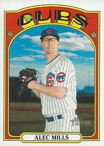 #76 Alec Mills - Chicago Cubs - 2021 Topps Heritage Baseball