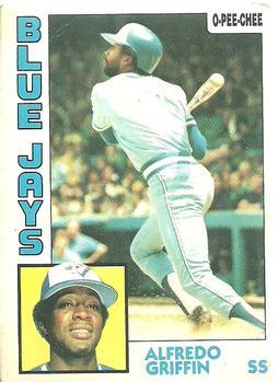 #76 Alfredo Griffin - Toronto Blue Jays - 1984 O-Pee-Chee Baseball