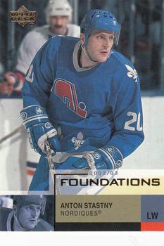 #76 Anton Stastny - Quebec Nordiques - 2002-03 Upper Deck Foundations Hockey