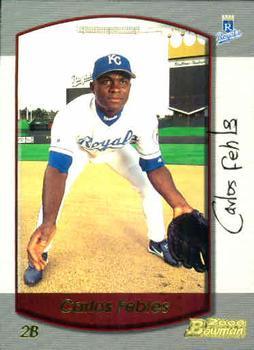 #76 Carlos Febles - Kansas City Royals - 2000 Bowman Baseball