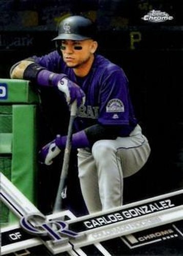 #76 Carlos Gonzalez - Colorado Rockies - 2017 Topps Chrome Baseball