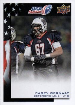 #76 Casey Gernat - USA - 2014 Upper Deck USA Football