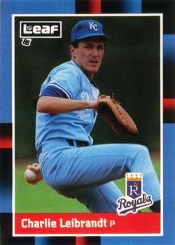 #76 Charlie Leibrandt - Kansas City Royals - 1988 Leaf Baseball