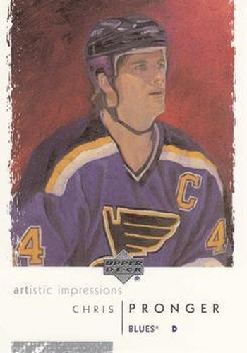 #76 Chris Pronger - St. Louis Blues - 2002-03 UD Artistic Impressions Hockey