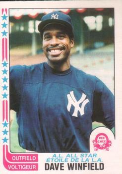 #76 Dave Winfield - New York Yankees - 1982 O-Pee-Chee Baseball