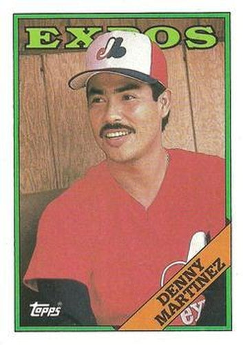 #76 Denny Martinez - Montreal Expos - 1988 Topps Baseball