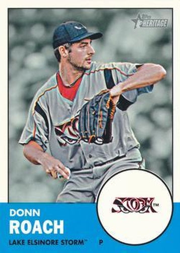 #76 Donn Roach - Lake Elsinore Storm - 2012 Topps Heritage Minor League Baseball