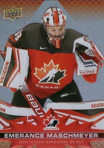 #76 Emerance Maschmeyer - Canada - 2021-22 Upper Deck Tim Hortons Team Canada Hockey