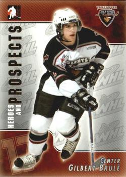 #76 Gilbert Brule - Vancouver Giants - 2004-05 In The Game Heroes and Prospects Hockey
