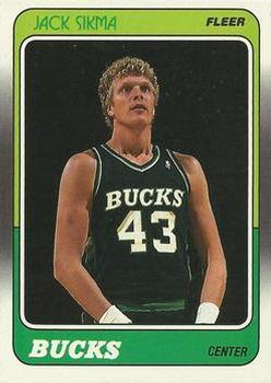 #76 Jack Sikma - Milwaukee Bucks - 1988-89 Fleer Basketball