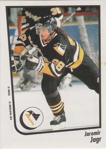 #76 Jaromir Jagr - Pittsburgh Penguins - 1994-95 Panini Hockey Stickers
