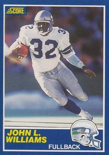 #76 John L. Williams - Seattle Seahawks - 1989 Score Football