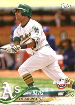 #76 Khris Davis - Oakland Athletics - 2018 Topps Opening Day Baseball