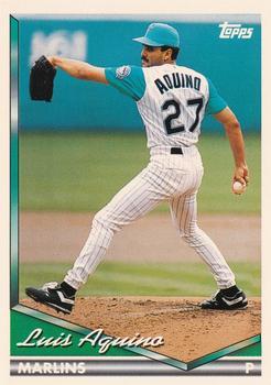#76 Luis Aquino - Florida Marlins - 1994 Topps Baseball