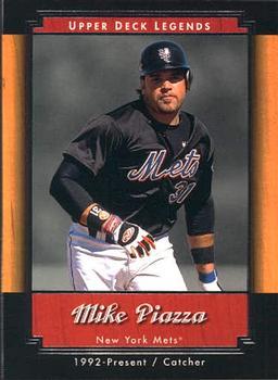 #76 Mike Piazza - New York Mets - 2001 Upper Deck Legends Baseball