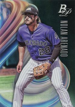 #76 Nolan Arenado - Colorado Rockies - 2018 Bowman Platinum Baseball