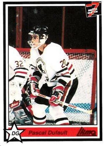 #76 Pascal Duffault - Granby Bisons - 1990-91 7th Inning Sketch QMJHL Hockey