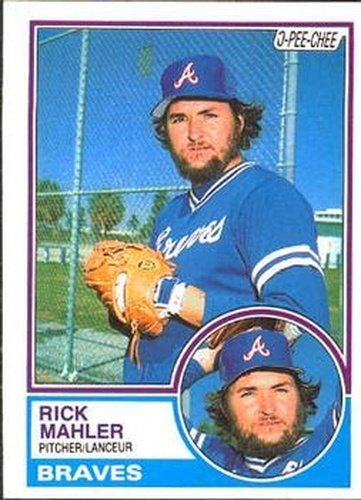 #76 Rick Mahler - Atlanta Braves - 1983 O-Pee-Chee Baseball