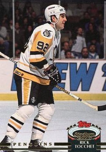 #76 Rick Tocchet - Pittsburgh Penguins - 1992-93 Stadium Club Hockey