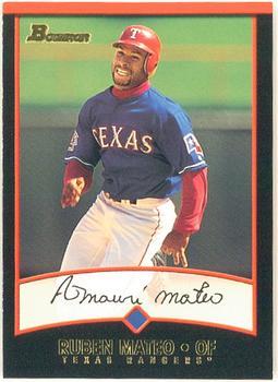 #76 Ruben Mateo - Texas Rangers - 2001 Bowman Baseball
