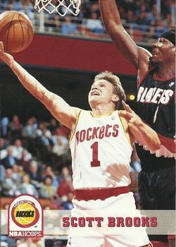#76 Scott Brooks - Houston Rockets - 1993-94 Hoops Basketball