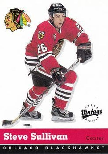 #76 Steve Sullivan - Chicago Blackhawks - 2000-01 Upper Deck Vintage Hockey