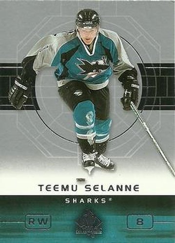 #76 Teemu Selanne - San Jose Sharks - 2002-03 SP Authentic Hockey