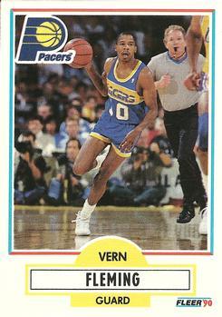 #76 Vern Fleming - Indiana Pacers - 1990-91 Fleer Basketball