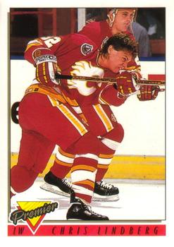 #76 Chris Lindberg - Calgary Flames - 1993-94 O-Pee-Chee Premier Hockey