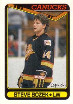 #76 Steve Bozek - Vancouver Canucks - 1990-91 O-Pee-Chee Hockey