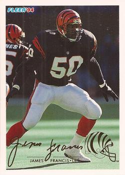 #76 James Francis - Cincinnati Bengals - 1994 Fleer Football