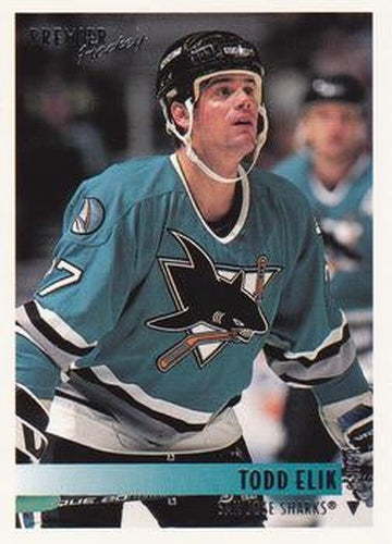 #76 Todd Elik - San Jose Sharks - 1994-95 O-Pee-Chee Premier Hockey