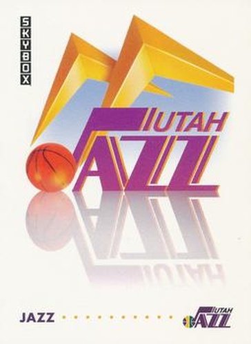 #376 Utah Jazz Logo - Utah Jazz - 1991-92 SkyBox Basketball