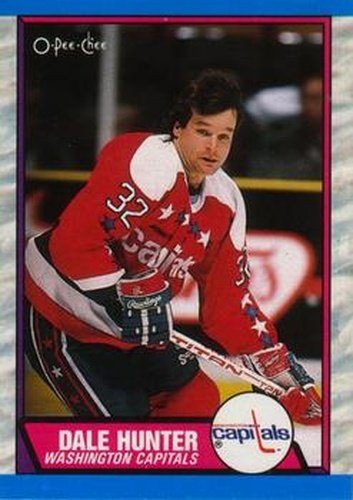 #76 Dale Hunter - Washington Capitals - 1989-90 O-Pee-Chee Hockey