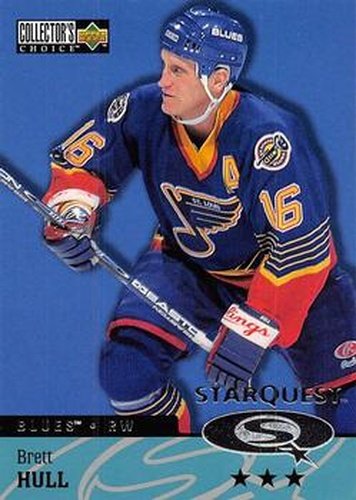 #SQ76 Brett Hull - St. Louis Blues - 1997-98 Collector's Choice Hockey - StarQuest