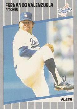 #76 Fernando Valenzuela - Los Angeles Dodgers - 1989 Fleer Baseball