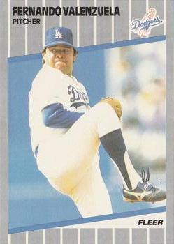 #76 Fernando Valenzuela - Los Angeles Dodgers - 1989 Fleer Baseball
