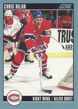 #76 Chris Nilan - Montreal Canadiens - 1992-93 Score Canadian Hockey