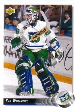 #76 Kay Whitmore - Hartford Whalers - 1992-93 Upper Deck Hockey