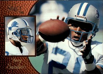 #76 Barry Sanders - Detroit Lions - 1996 Select Football
