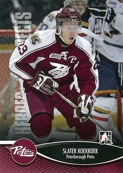 #76 Slater Koekkoek - Peterborough Petes - 2012-13 In The Game Heroes and Prospects Hockey