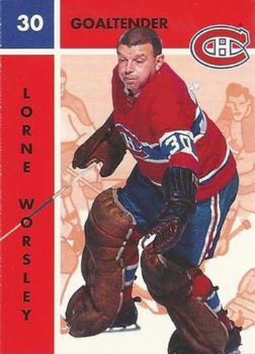 #76 Lorne Worsley - Montreal Canadiens - 1995-96 Parkhurst 1966-67 Hockey