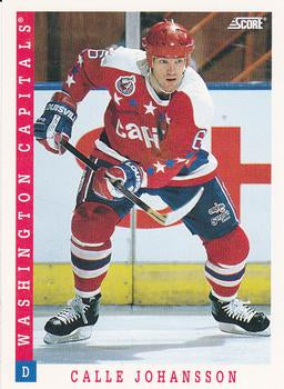 #76 Calle Johansson - Washington Capitals - 1993-94 Score Canadian Hockey