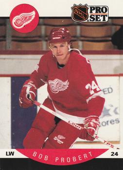 #76 Bob Probert - Detroit Red Wings - 1990-91 Pro Set Hockey