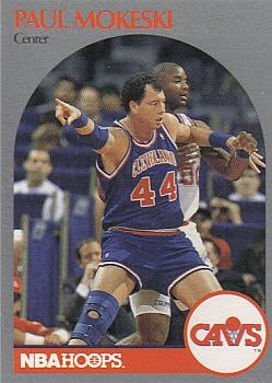#76 Paul Mokeski - Cleveland Cavaliers - 1990-91 Hoops Basketball