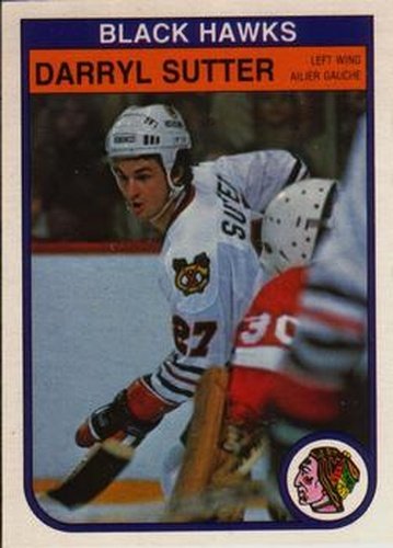 #76 Darryl Sutter - Chicago Blackhawks - 1982-83 O-Pee-Chee Hockey