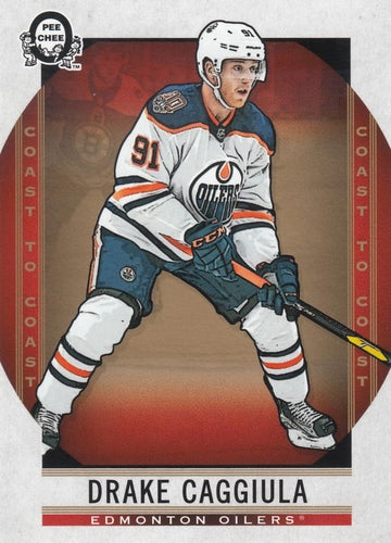 #76 Drake Caggiula - Edmonton Oilers - 2018-19 O-Pee-Chee Coast to Coast Hockey