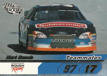 #76 Kurt Busch - Roush Racing - 2002 Press Pass Trackside Racing