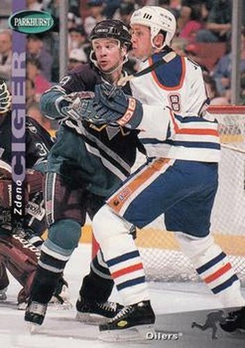 #76 Zdeno Ciger - Edmonton Oilers - 1994-95 Parkhurst Hockey
