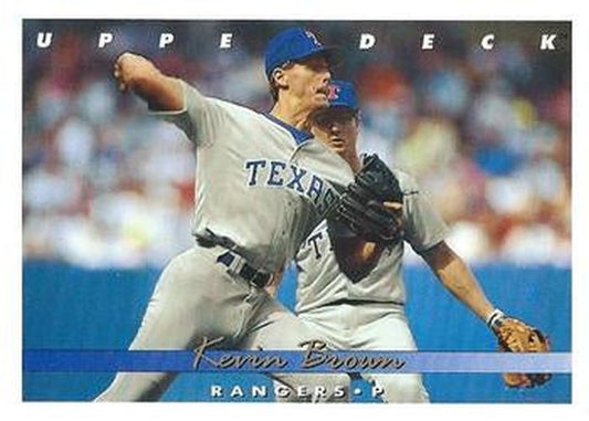 #76 Kevin Brown - Texas Rangers - 1993 Upper Deck Baseball